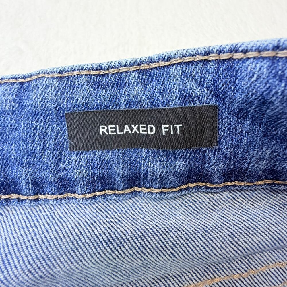 Judy Blue Women's Relaxed Fit Raw Hem Crop/Ankle Blue Denim Jeans Size 18W - Picture 4 of 11